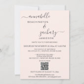 *~* Viktorianisch AR6 Cherub FOTO QR UAWG Wedding Einladung (Rückseite)