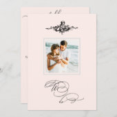 *~* Viktorianisch AR6 Cherub FOTO QR UAWG Wedding Einladung (Vorne/Hinten)