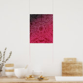 Viktorianisch Arabesque, IDALIS - Claret Poster (Küche)