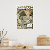 Viktorianisch Art Nouveau Alphonse Mucha Parfüm Ad Poster (Küche)