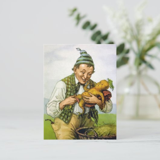 Viktorianisch Baby Carrot Postcard Postkarte (Stehend Vorderseite)