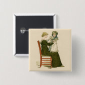Viktorianisch Baby Greenaway Mother Button (Vorne & Hinten)