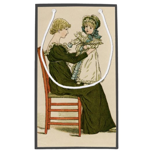 Viktorianisch Baby Greenaway Mother Kleine Geschenktüte (Rückseite)