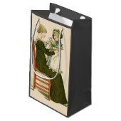 Viktorianisch Baby Greenaway Mother Kleine Geschenktüte (Rückseite Schrägansicht)