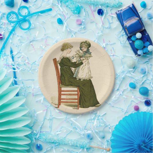 Viktorianisch Baby Greenaway Mother Pappteller (Party)