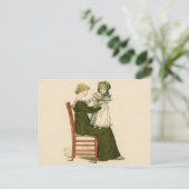 Viktorianisch Baby Greenaway Mother Postkarte (Stehend Vorderseite)