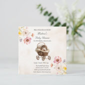 Viktorianisch Baby Igel Wildblume Baby Dusche (Stehend Vorderseite)