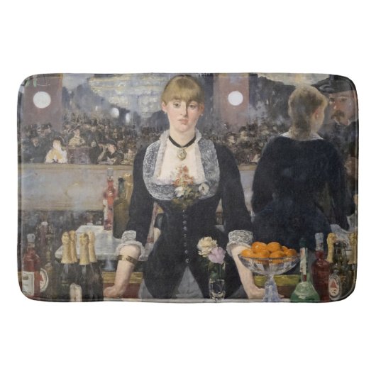 Viktorianisch Barmaid Girl in Folies Bergere, Fran Badematte (Vorderseite)