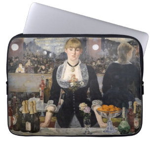 Viktorianisch Barmaid Girl in Folies Bergere, Fran Laptopschutzhülle