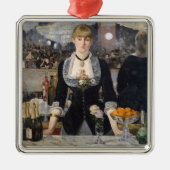 Viktorianisch Barmaid Girl in Folies Bergere, Fran Ornament Aus Metall (Vorne)