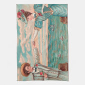 Viktorianisch Beach Liebe Dressy Ocean Wedple Geschirrtuch (Vertikal)