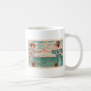 Viktorianisch Beach Liebe Dressy Ocean Wedple Kaffeetasse
