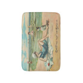 Viktorianisch Beach Swim Girl Ocean Sommerurlaub Badematte (Vorderseite Vertikal)