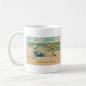 Viktorianisch Beach Swim Girl Ocean Sommerurlaub Kaffeetasse (Links)