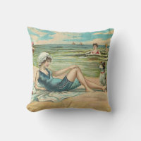 Viktorianisch Beach Swim Girl Ocean Sommerurlaub