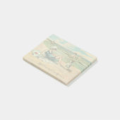 Viktorianisch Beach Swim Girl Ocean Sommerurlaub Post-it Klebezettel (angewinkelt)