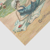 Viktorianisch Beach Swim Girl Ocean Sommerurlaub Seidenpapier (Ausschnitt)