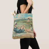 Viktorianisch Beach Swim Girl Ocean Sommerurlaub Tasche (Von Nahem)