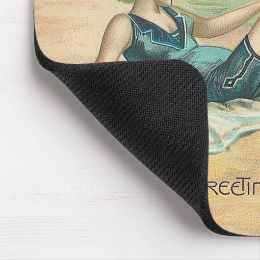 Viktorianisch Beach Swimsuit Mousepad (Ecke)