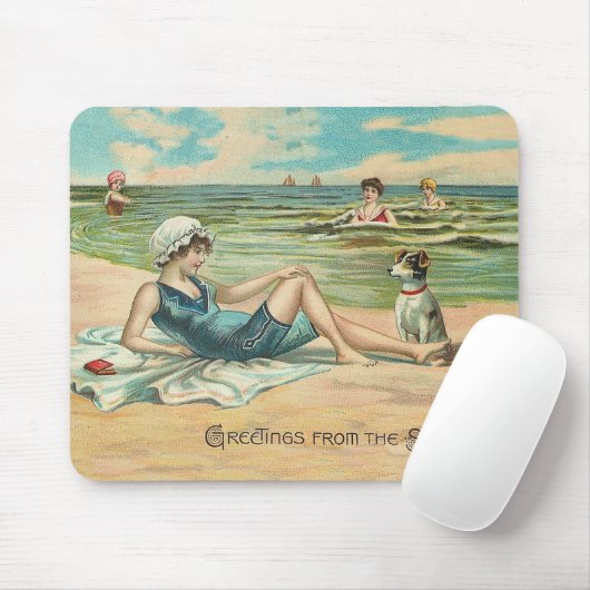 Viktorianisch Beach Swimsuit Mousepad (Mit Mouse)