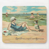 Viktorianisch Beach Swimsuit Mousepad (Vorne)