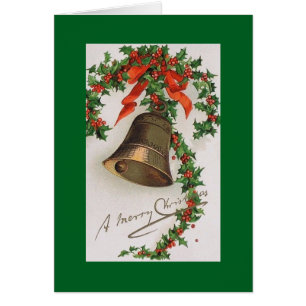 Viktorianisch Bell Weihnachtskarte