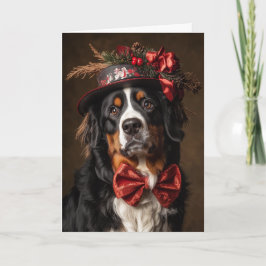 Viktorianisch Bernese Mt. Hund Weihnachten