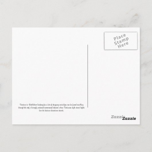 Viktorianisch Bethlehem 21 Postkarte (Rückseite)