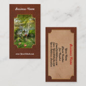 Viktorianisch - Bevidere NJ - Flamingoes roost Visitenkarte (Vorne/Hinten)