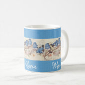 Viktorianisch Bird Blue Tasse (VorderseiteRechts)