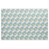 Viktorianisch Blau-grünes botanisches Blumengewebe Stoff (Fat Quarter (45,7 x 55,9 cm))