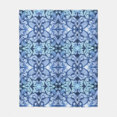 Viktorianisch-blaues Fleece Blanket (Vorderseite)