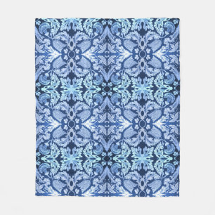 Viktorianisch-blaues Fleece Blanket