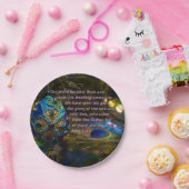 Viktorianisch Blue Bible Verse Pappteller (Party)