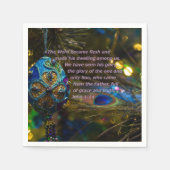 Viktorianisch Blue Bible Verse Serviette (Vorderseite)