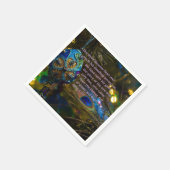 Viktorianisch Blue Bible Verse Serviette (Ecke)