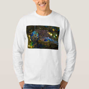 Viktorianisch Blue Bible Verse T-Shirt