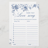 Viktorianisch Blue French Garden Brautparty Game (Vorne/Hinten)