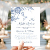 Viktorianisch Blue French Garden Probe Dinner Einladung