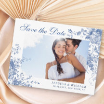 Viktorianisch Blue French Garden Wedding Save the 