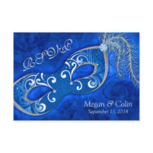 Viktorianisch Blue Silver Masquerade Ball Wedding