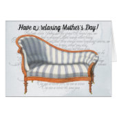 Viktorianisch Blue Stripe Chaise Lounge (Vorderseite (Horizontal))