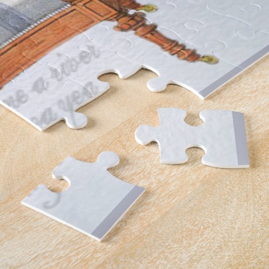 Viktorianisch Blue Stripe Chaise Lounge Puzzle (Seite)