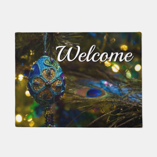 Viktorianisch Blue Welcome Doormat Fußmatte (Vorderseite)