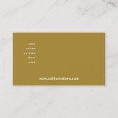 Viktorianisch blühen Sie kundenspezifische Visitenkarte (Rückseite)