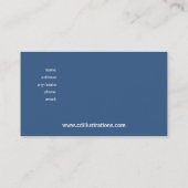 Viktorianisch blühen Sie kundenspezifische Visitenkarte (Rückseite)