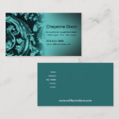 Viktorianisch blühen Sie kundenspezifische Visitenkarte (Vorne/Hinten)