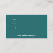 Viktorianisch blühen Sie kundenspezifische Visitenkarte (Rückseite)