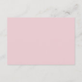 Viktorianisch Blush Pink Floral Wedding Website QR Begleitkarte (Rückseite)