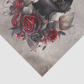 Viktorianisch Boudoir | Alte Verzierte Vase und Ro Seidenpapier (Ausschnitt)